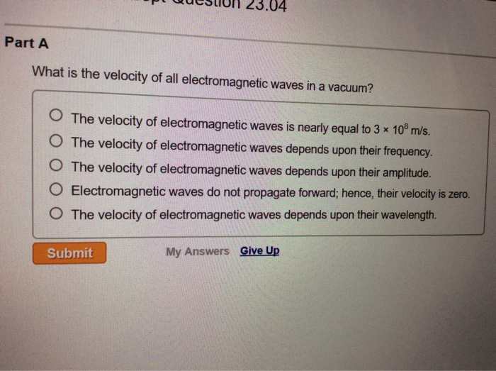 Solved Part A What is the velocity of all