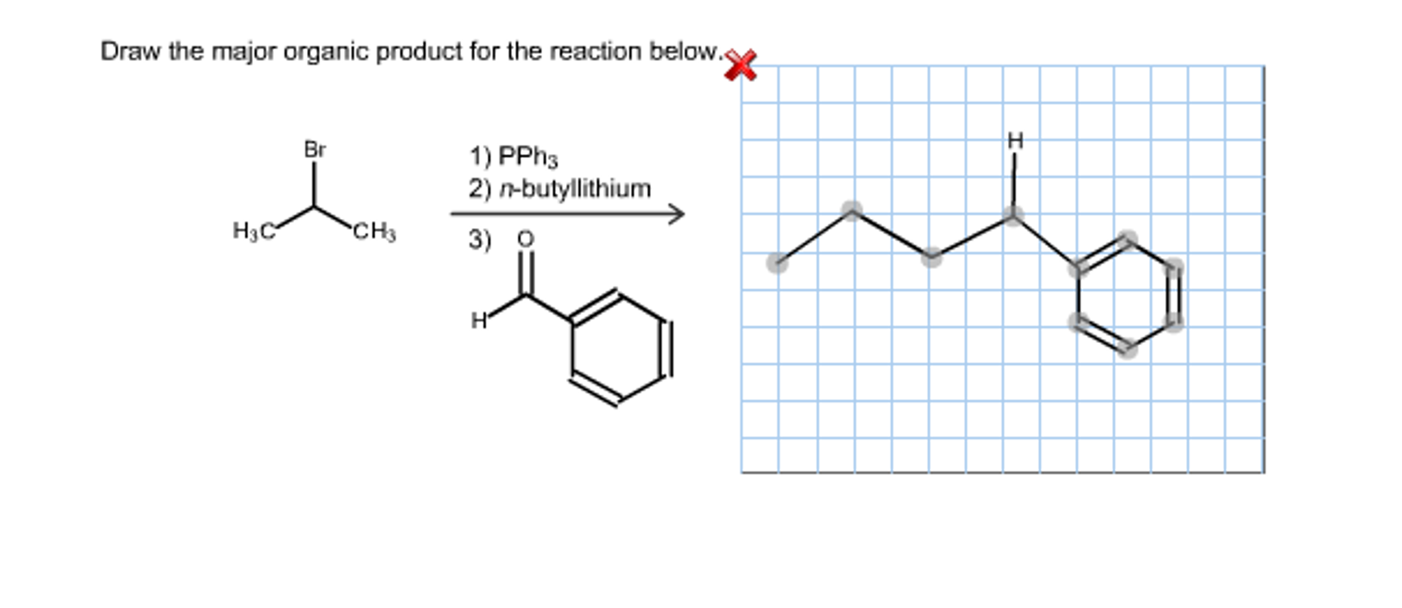 Solved Draw The Major Organic Product For The Reaction Be...