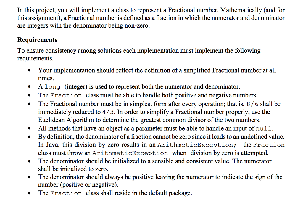 Solved In this project, you will implement a class to | Chegg.com