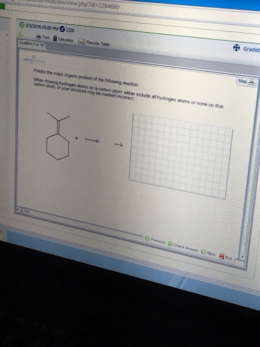 Solved Predict The Major Organic Product Of The Following | Chegg.com