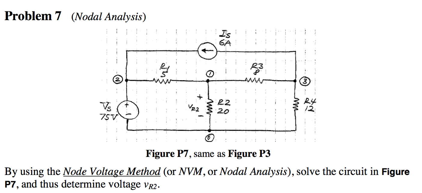 Solved Nodal Analysis By Using The Node Voltage Method | Chegg.com