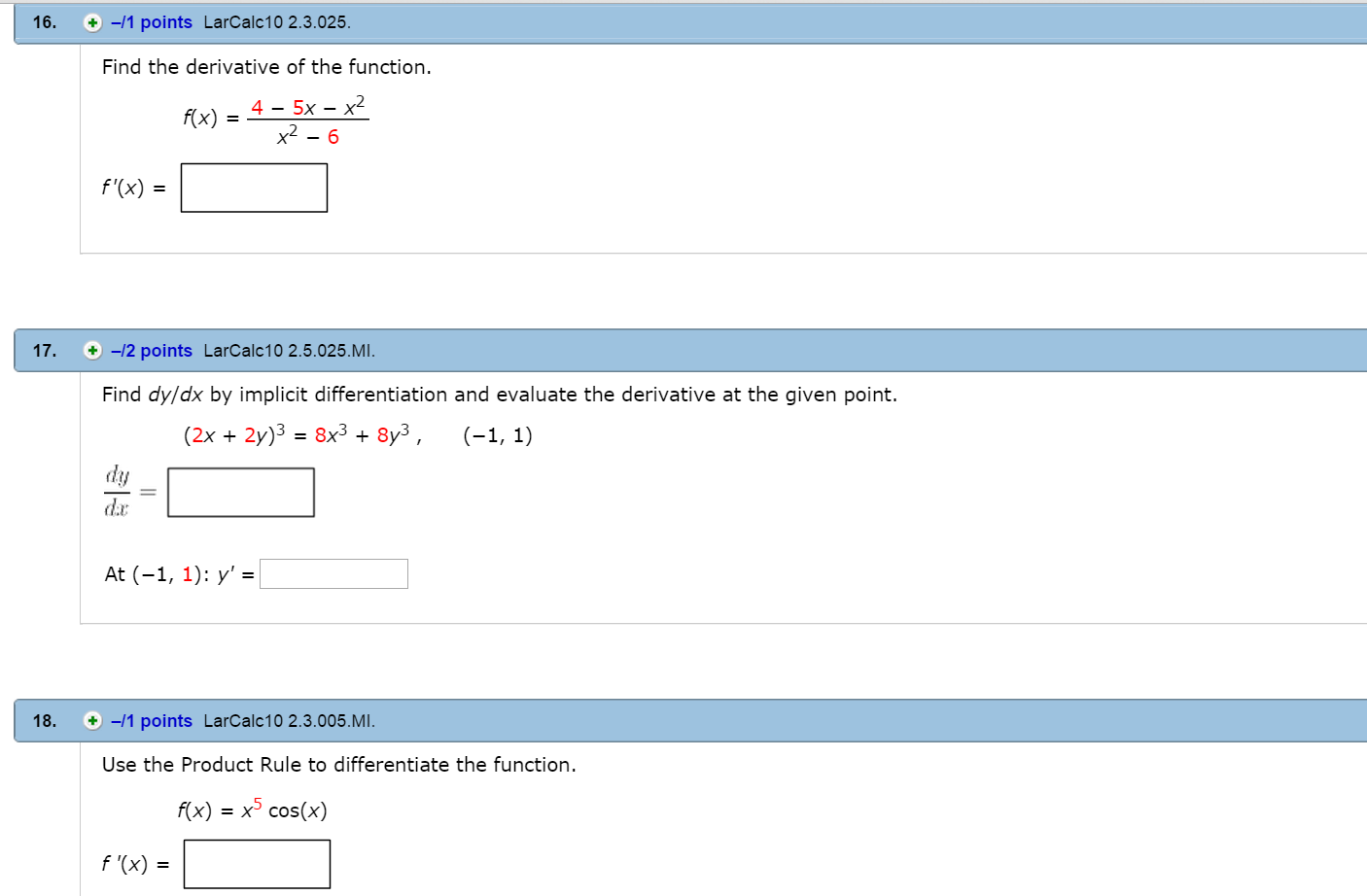 solved-16-find-the-derivative-of-the-function-f-x-chegg