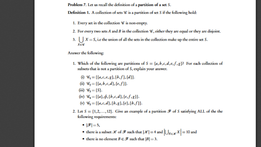 Partition Definition