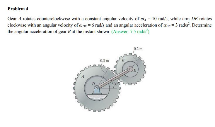 solved-gear-a-rotates-counterclockwise-with-a-constant-chegg