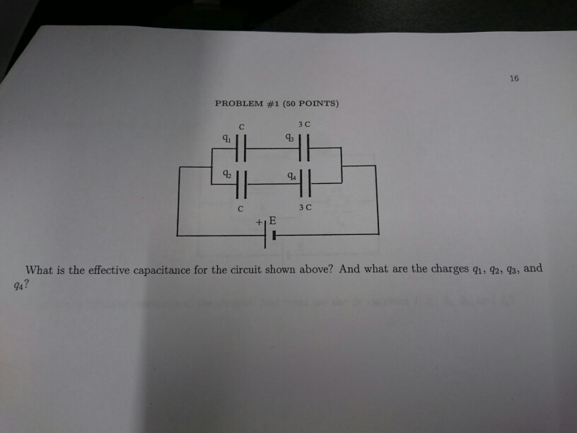 Solved What is the effective capacitance for the circuit | Chegg.com