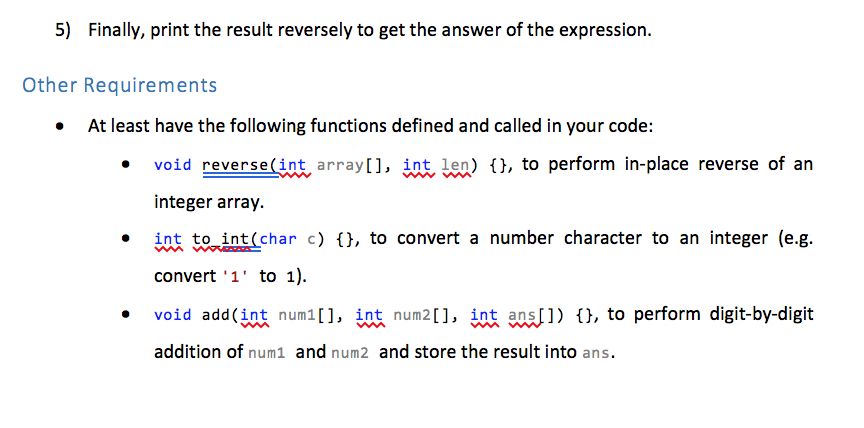 1. Addition of Two Big Integers As we all have known | Chegg.com