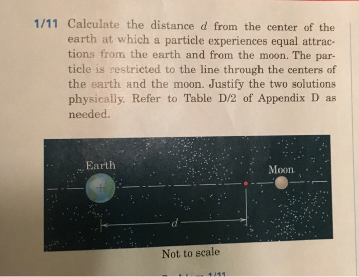Solved Calculate the distance d from the center of the earth | Chegg.com