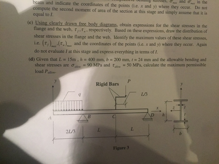 Solved Marks (30) 3. A simply supported beam ABCD is | Chegg.com