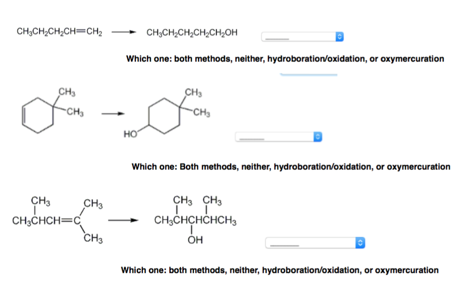 Solved In each case below select the synthetic procedure/s