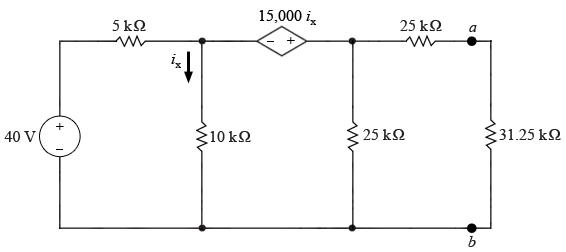 Solved Use the test source method to find the Thevenin | Chegg.com