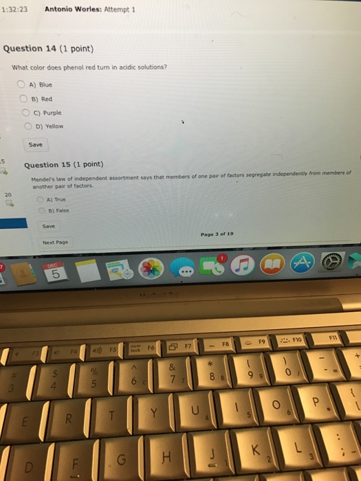 Solved What color does phenol red turn in acidic solutions