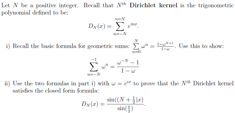 Solved Let N be a positive integer. Recall that Nth | Chegg.com