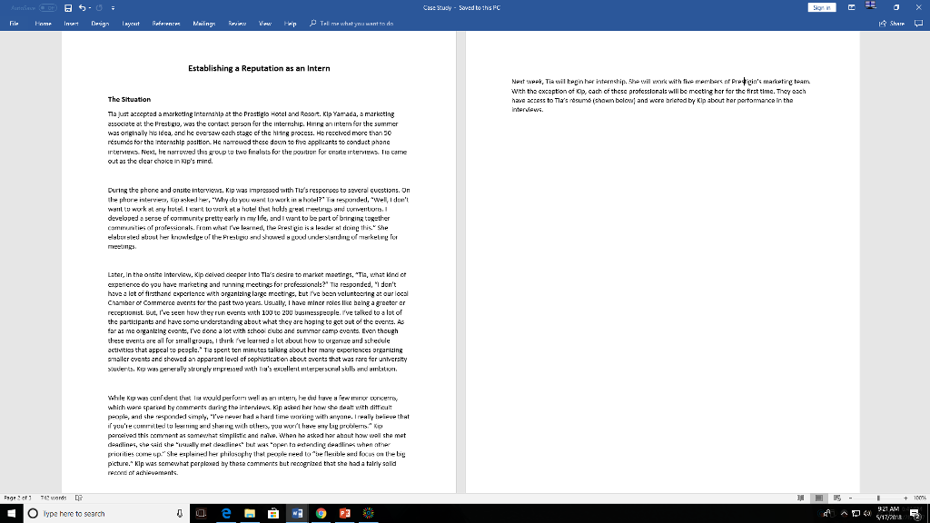 Solved Read the attached case study and complete Task 1: | Chegg.com