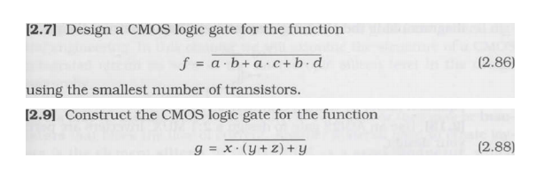 Solved 12.71 Design a CMOS logic gate for the function f = | Chegg.com