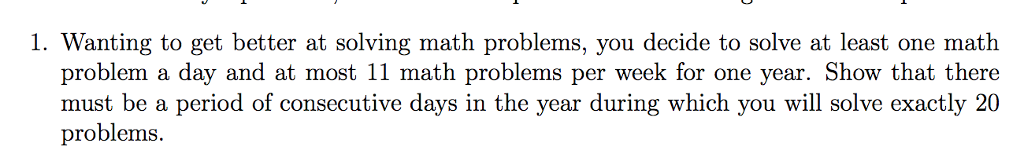 Wanting to get better at solving math problems, you | Chegg.com