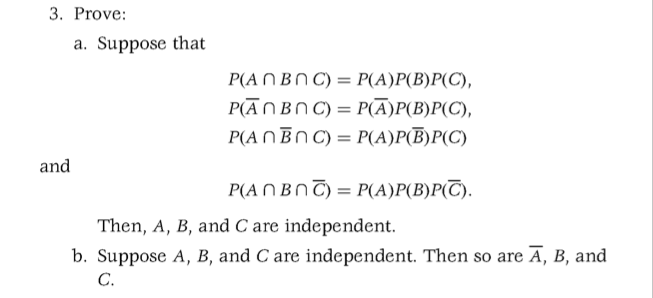 Solved 3. Prove a. Suppose that P A n B n C Chegg