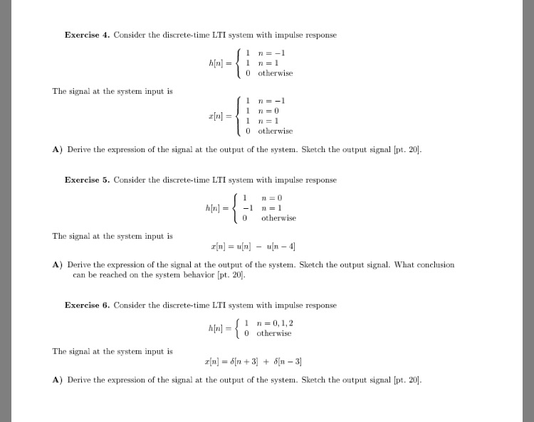 Solved Consider the discrete-time LTI system with impulse | Chegg.com