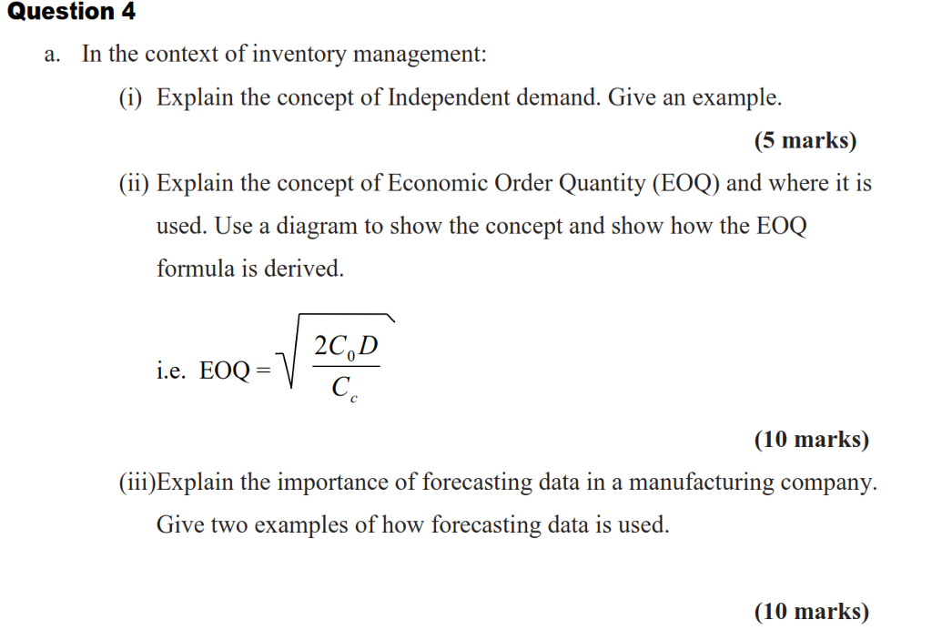 inventory turnover formula eoq