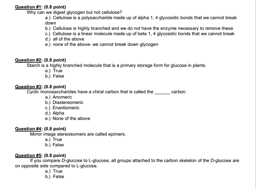 Solved Why Can We Digest Glycogen But Not Cellulose? Cell