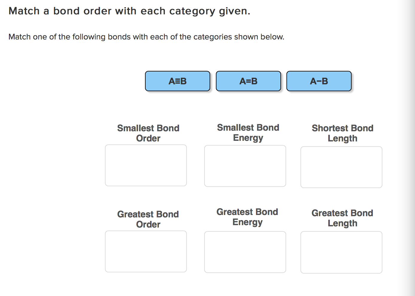 Solved Match one of the followinh bonds with each of the | Chegg.com