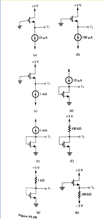 Solved For each of the circuits in the below figures, find | Chegg.com