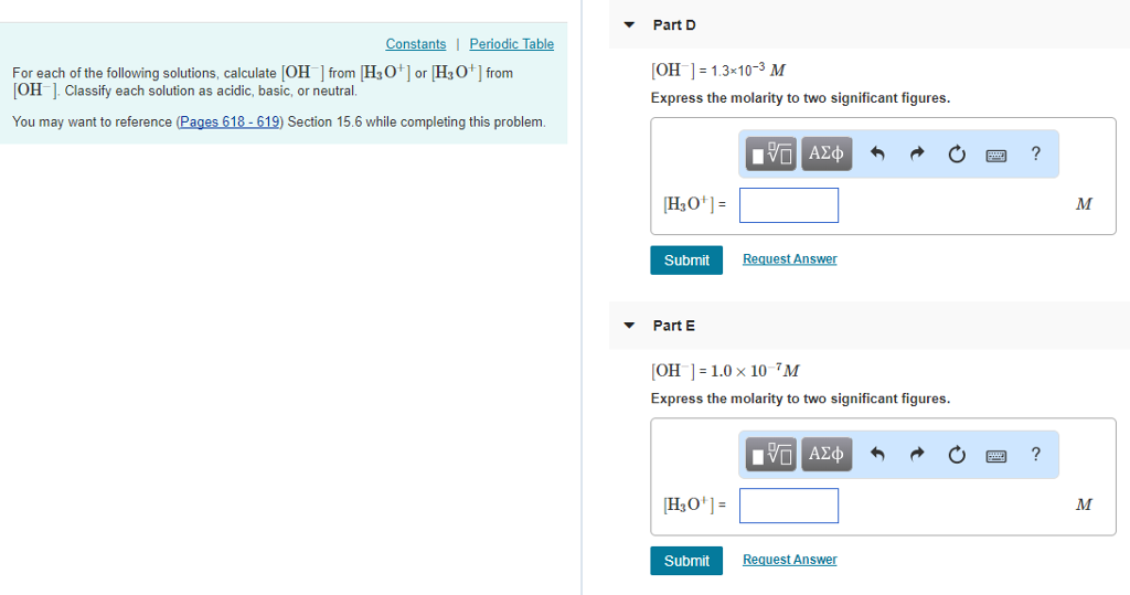 Solved Constants Periodic Table Part A For each of the | Chegg.com