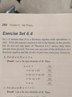 Solved 292 Chapter 6 Set Theory Exercise Set 6.4 In 1-3 | Chegg.com