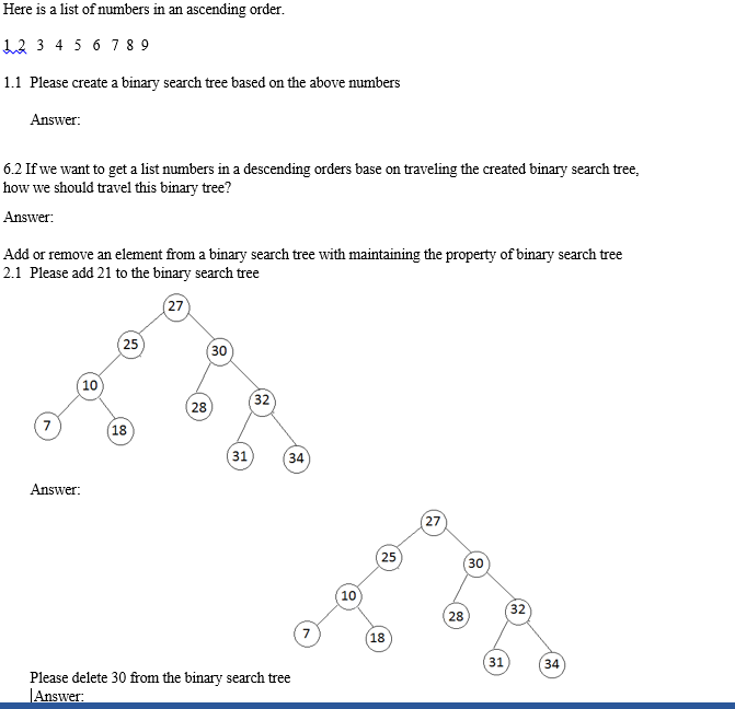 Solved here is a list of numbers in an ascending order 1 2 chegg