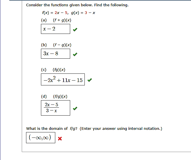 Solved Consider The Functions Given Below Find The 3937