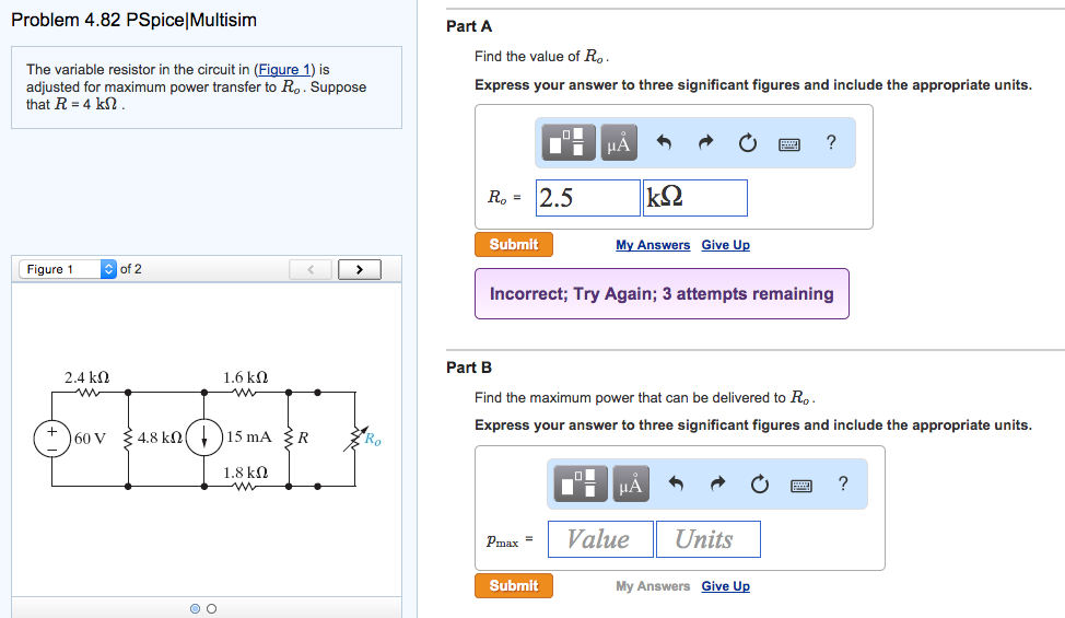 Solved Problem 4.82 PspiceMultisim The variable resistor in