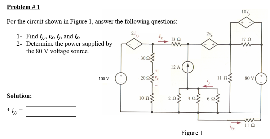 Solved For the circuit shown in Figure 1, answer the | Chegg.com