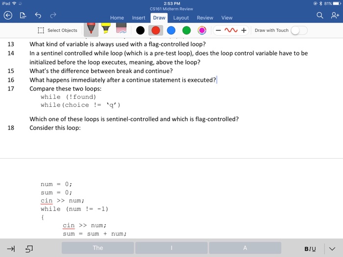 Solved What kind of variable is always used with a | Chegg.com