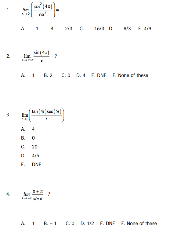 lim x tends to 2 x 2 5x 6 x 2 4