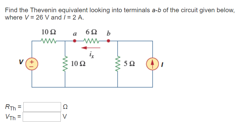 Solved Find The Thevenin Equivalent Looking Into Terminals | Chegg.com