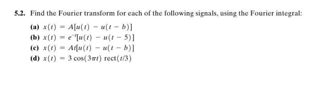 i Need help with 5.2 (d) please use integral | Chegg.com