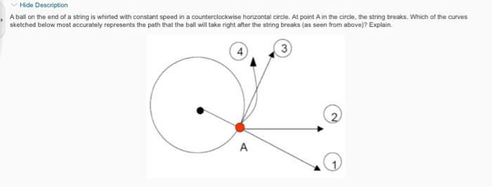 Solved A ball on the end of a string is whirled with | Chegg.com