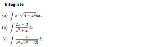 Solved Integrate a Integral X 3 Root 4 X 2 Dx Chegg solved-integrate-a-integral-x-3-root-4-x-2-dx-chegg