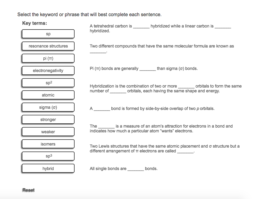 Solved Select The Keyword Or Phrase That Will Best Complete | Chegg.com