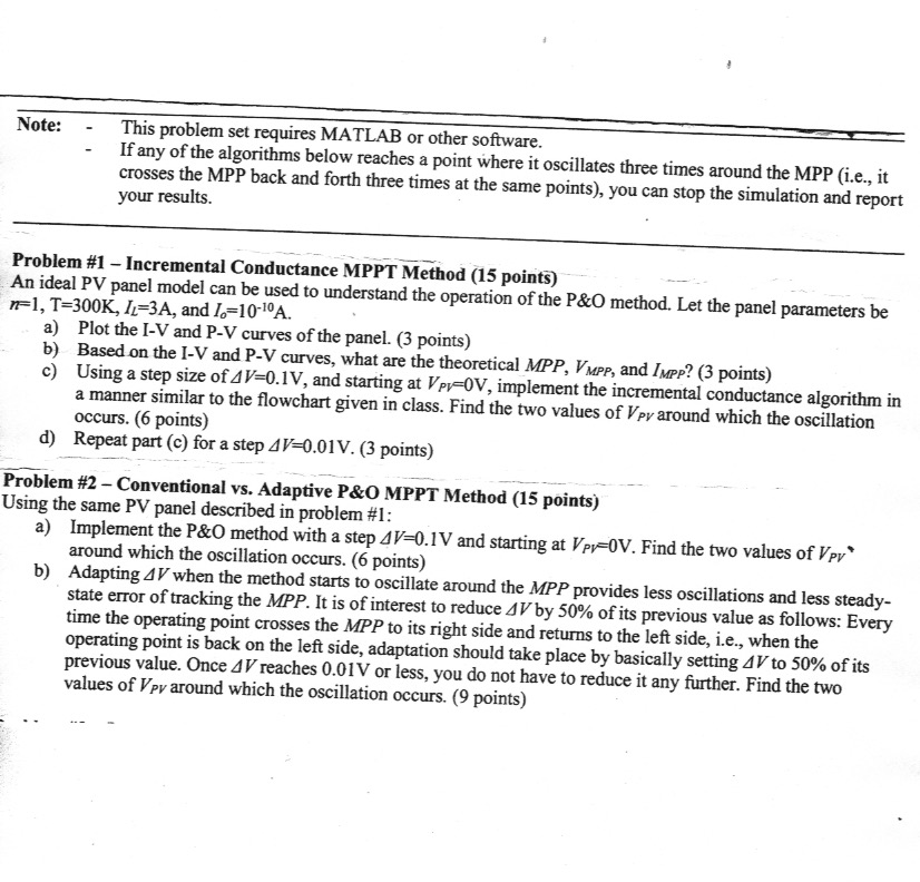 This problem set requires MATLAB or other software. | Chegg.com
