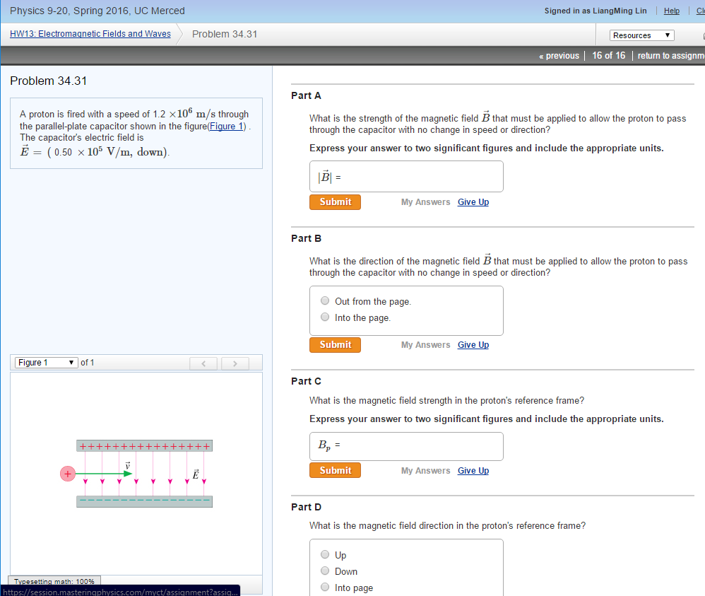 solved-a-proton-is-fired-with-a-speed-of-1-2-times-10-6-m-s-chegg