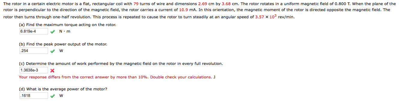 Solved The rotor in a certain electric motor is a flat, | Chegg.com