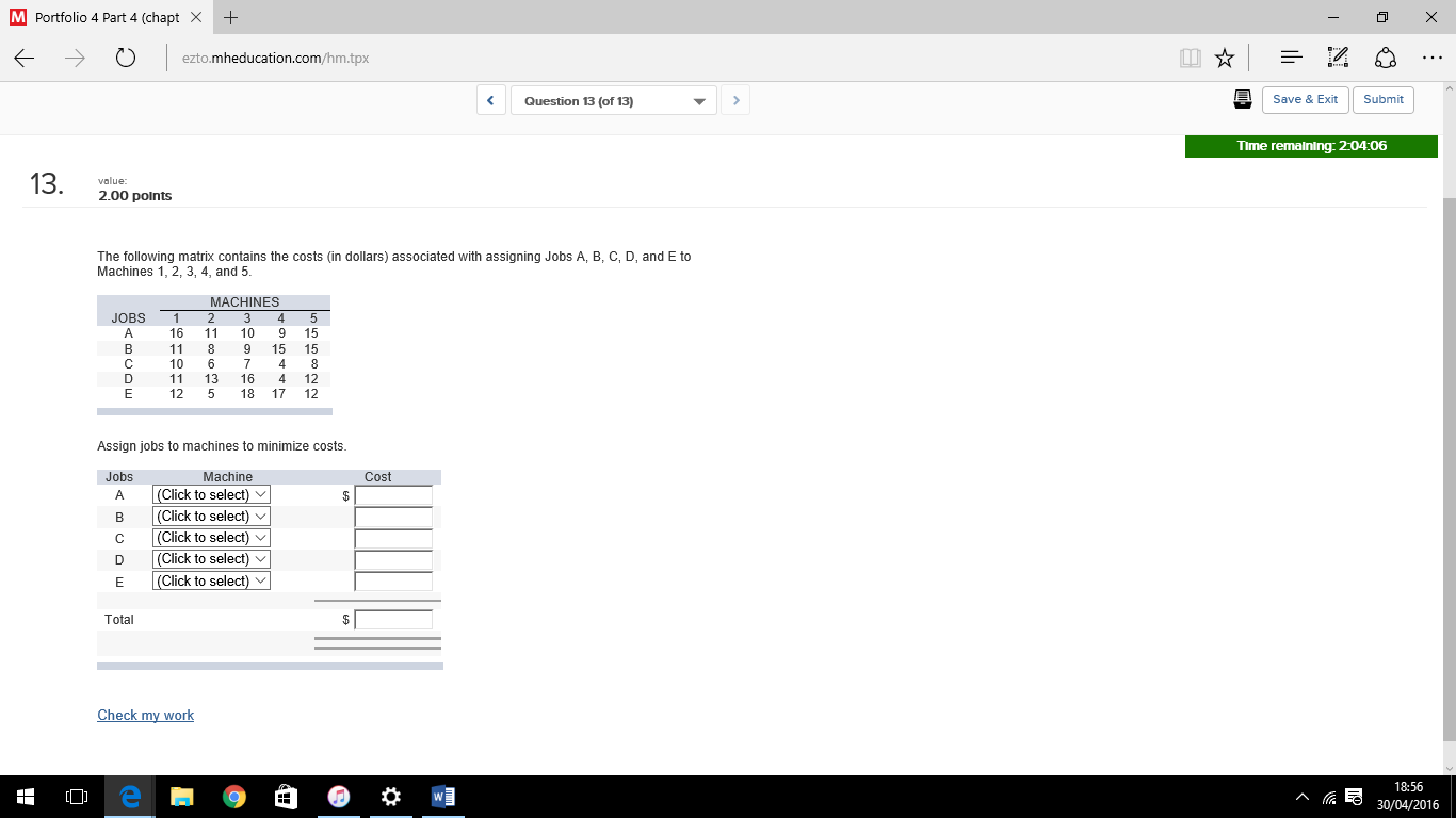 The following table contains information regarding | Chegg.com