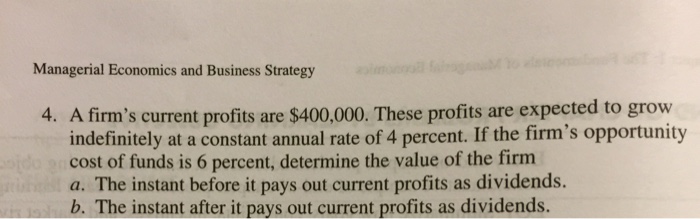 Solved Managerial Economics And Business Strategy A Firm's | Chegg.com