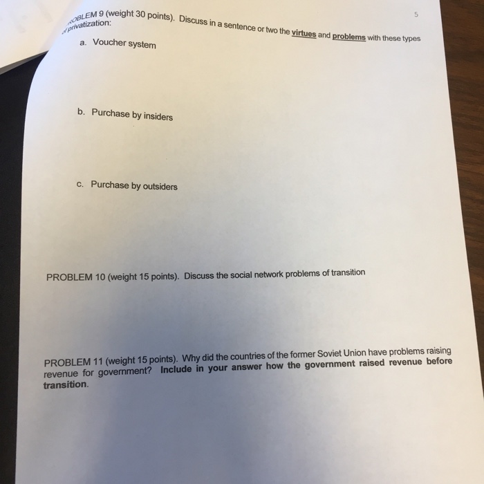 Solved Discuss in a sentence or two the virtues and problems