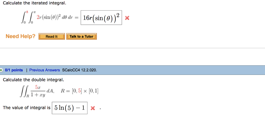 Solved Calculate The Iterated Integral 2r Sin O A9dr