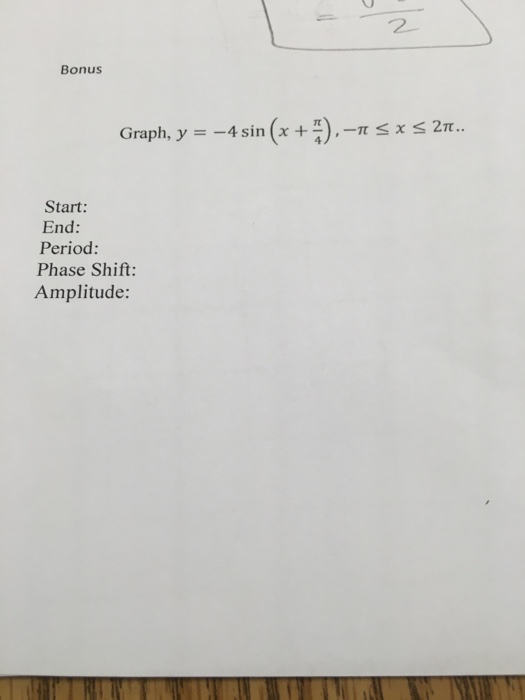 solved-graph-y-4-sin-x-pi-4-pi