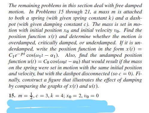 Solved The Remaining Problems In This Section Deal With Free | Chegg.com