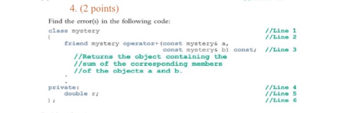 Solved Find The Error(s) In The Following Code: | Chegg.com