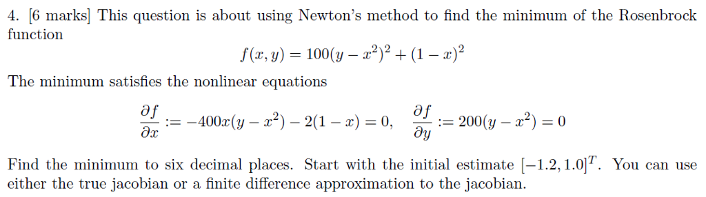 Solved This question is about using Newton's method to find | Chegg.com