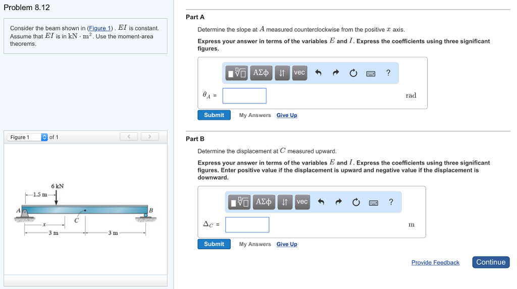 Solved Problem 8.12 Part A Consider the beam shown in | Chegg.com